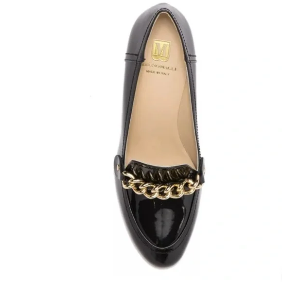 NEW Bruno Magli PETRA Chain Patent Pumps 39EUR - Picture 2 of 8